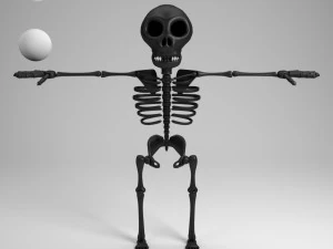 cartoon skeleton 3D Model