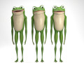 Cartoon frog 3D Model