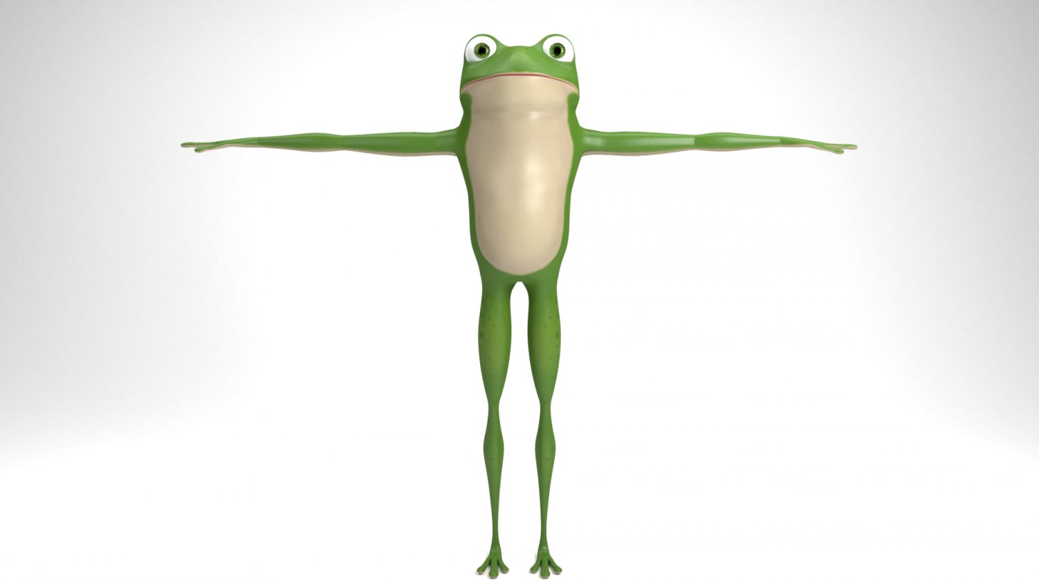 Cartoon Frog 3d Model In Cartoon 3dexport