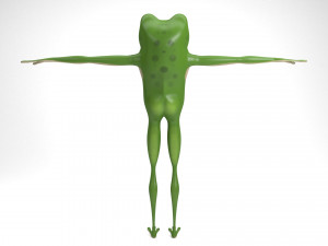 cartoon frog 3D Model