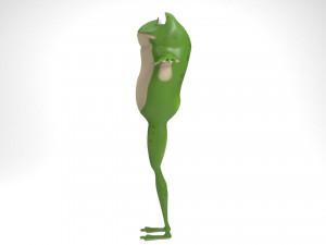 cartoon frog 3D Model