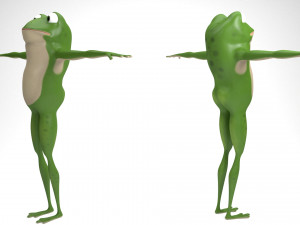cartoon frog 3D Model