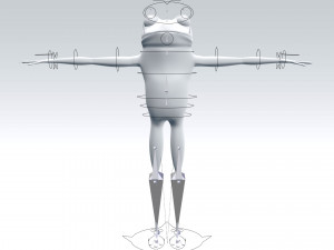 cartoon frog 3D Model