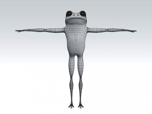 cartoon frog 3D Model
