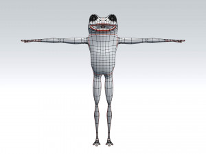 cartoon frog 3D Model