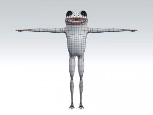 cartoon frog 3D Model