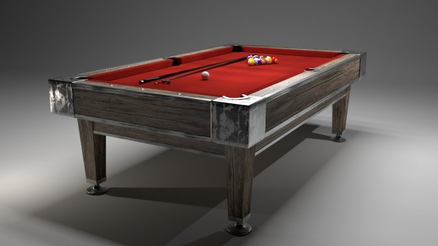 billiard table 3D Модель .c4d .max .obj .3ds .fbx .stl .blend 