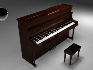 piano Modelo 3D