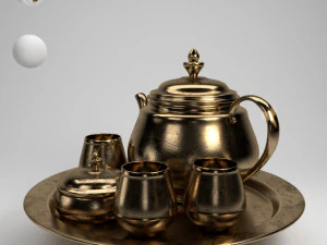 tea set 3D Model