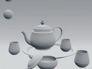 tea set 3D Model