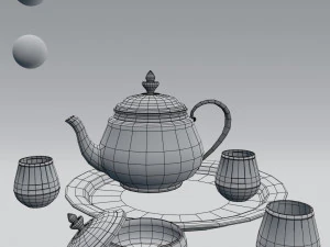 tea set 3D Model
