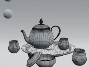 tea set 3D Model
