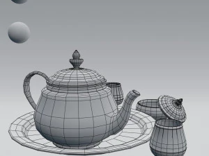 tea set 3D Model