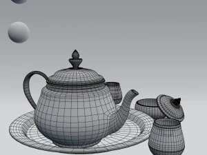 tea set 3D Model