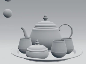 tea set 3D Model