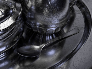 tea set Modelo 3D