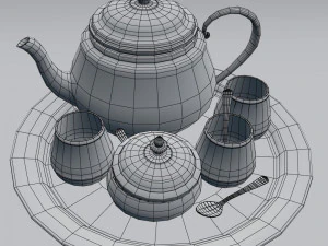 tea set 3D Model