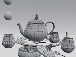 tea set 3D Model