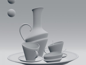 tea set 3D Модель