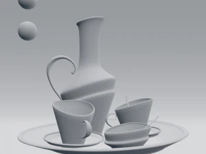 tea set 3D Model