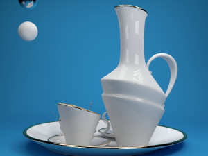 tea set 3D Модель