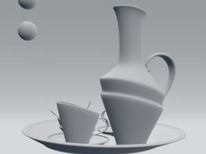 tea set 3D Модель
