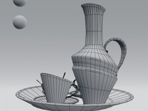 tea set 3D Модель
