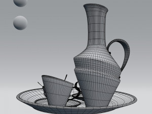 tea set 3D Модель