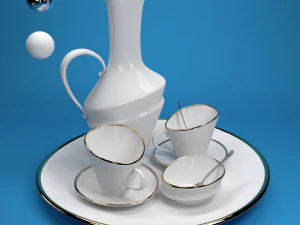 tea set 3D Model