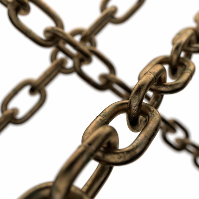 old chain 3D Model .c4d .max .obj .3ds .fbx .stl .blend 