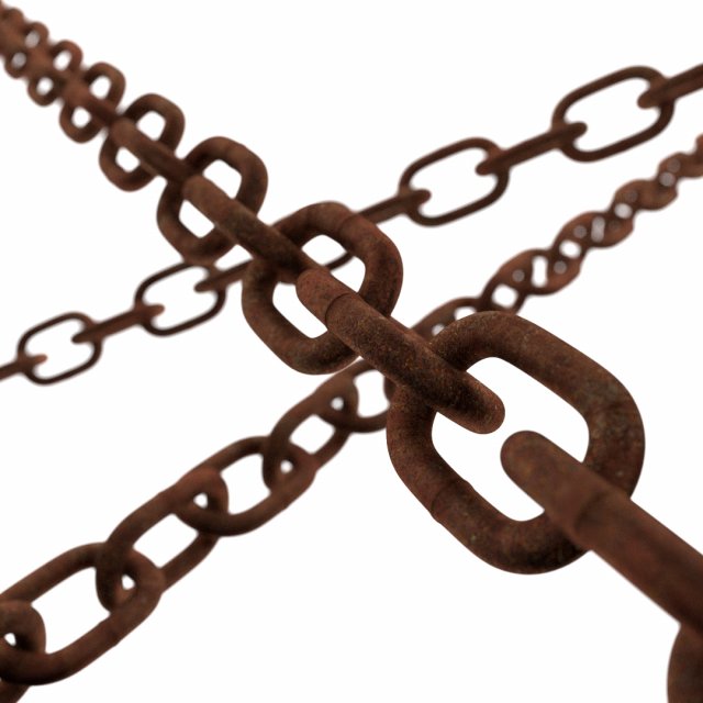 old chain 3D Model .c4d .max .obj .3ds .fbx .stl .blend 