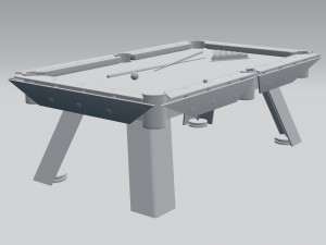 billiard table 3D मॉडल