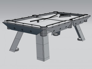 billiard table 3D मॉडल
