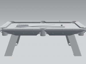 billiard table 3D मॉडल
