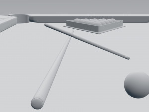 billiard table 3D मॉडल