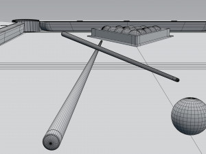 billiard table 3D मॉडल