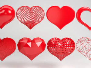 दिल 3D मॉडल
