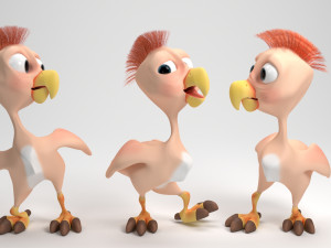 cartoon chicken 3Dモデル