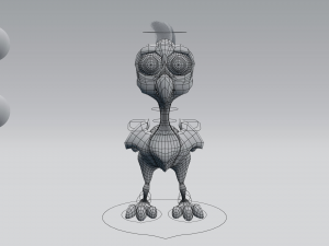cartoon chicken 3Dモデル