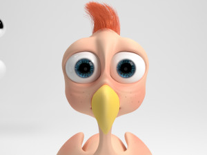 cartoon chicken 3Dモデル