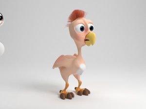 cartoon chicken 3Dモデル