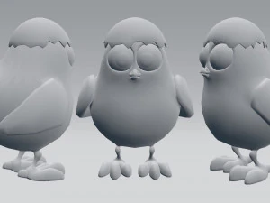 cartoon chicken 3D Model