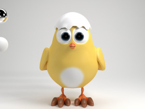 cartoon chicken 3Dモデル