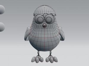 cartoon chicken 3Dモデル