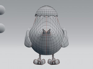 cartoon chicken 3Dモデル