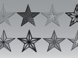 star shape 3Dモデル