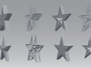 star shape 3Dモデル