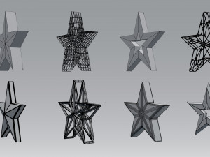 star shape 3Dモデル
