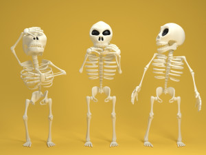 cartoon skeleton 3D Model