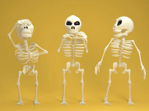 karikat&uuml;r iskelet 3D Model